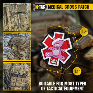 M-Tac Morale Patch Paramedic Bear PVC - TRAPSKI