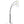 Marcos - Hanging Crystal Arc Tree Floor Lamp With Sculptural Frame - Black