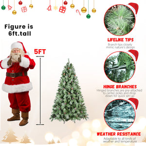 6FT Christmas Tree with 66 Pine Cones