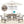 Outdoor Dining Set 5-Piece Patio Table and Chairs with Umbrella Hole