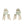Sloth Themed Table And Chair Set With 2 Cute Animal Chairs - Natural Wood / Sage Green