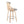 York - Mid-Century Modern Counter Stool - Natural / Light Gray