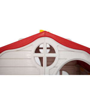 Ram Quality Products Kid's Cottage Foldable Plastic Toddler Outdoor Playhouse - TRAPSKI