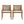 Outdoor Dining Chair Set - Acacia Wood and Wicker