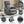 Grey Faux Leather Heat Massage Manual Recliner Chair with Rocker and Swivel