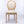 French Style Solid Wood Frame Linen Back Dining Chair Set of 2