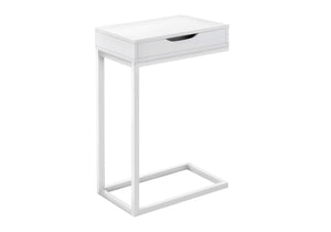 Accent Table, C - Shaped Contemporary Elegant Design