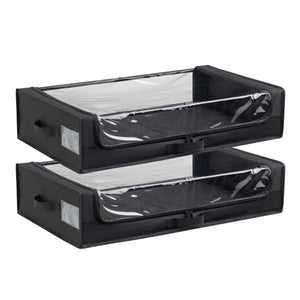 Set of 2 Under-Bed Rolling Storage Containers