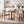 Wood Frame Upholstered Dining Chairs with Armrests (Set of 2)