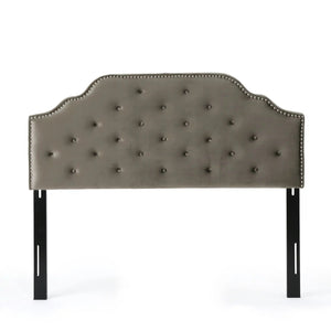 Luella Button Tufted Upholstered Headboard