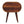 Solid Wood Large Chestnut Circular Bedside Table