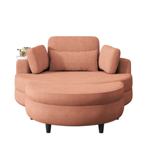 Sofa With Two Throw Pillows And A Waist Pillow With An Extra Tray For Comfortable Seating In Small Apartment Bedrooms