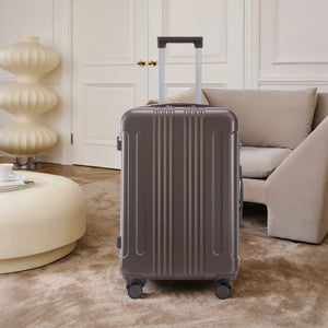3 Piece ABS Spinner Wheel Luggage Set (Brown)