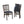 MECO Stakmore Wood Fabric Upholstered Seat Folding Chair Set, Espresso (2 Pack)