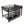 Full Size Metal Bunk Bed with Storage Shelves and USB Power Strip
