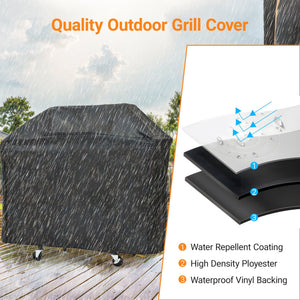 Propane Grill 4 Burner Stainless Steel Gas Grill with Side Burner