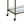 Aditya Mirrored & Antique Brass Finish Serving Cart