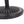 Black Rock Resin Outdoor Umbrella Base with Steel Support in Black Finish