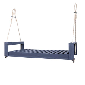 Twin Size Porch Swing Bed Seating Gray