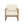 Set of 2 Outdoor Acacia Wood Patio Club Chairs with Beige Cushions