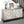 4 Door Wood Cabinet, Vintage Carved Wood with Metal Base
