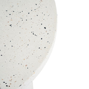 Terrazzo Outdoor Side Table - White