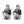Black Outdoor Wall Lantern 2-Light