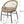 Outdoor Accent Chair With Curved Back And Basket Frame (Set of 2) - Light Brown / Beige