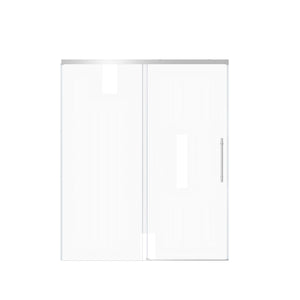 Frameless Single Sliding Shower Door With Handle