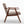 Mid Century Modern Accent Chair With Solid Wood Frame And Extra Thick Backrest