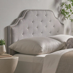 Luella Button Tufted Upholstered Headboard