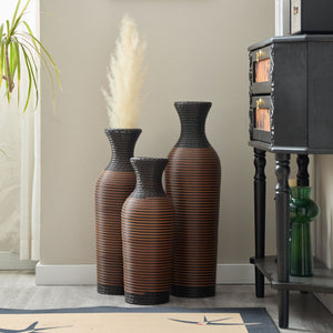 Classic And Neat Floor Vase, High Independent Flower Stand (Set of 3)