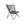 Outdoor Wicker Chair With Geometric Cross Base, Set of 2 - Gray