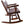 Rustic Outdoor Wood Rocking Bench Double Rocking Chair For 2 Persons With Curved Seat, Porch Rocker - Brown
