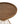 Hollow Edge Retro Art Pine Side Table with Antique Gold and Natural Color