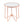 Alivia Frosted Glass & Rose Gold Round Table
