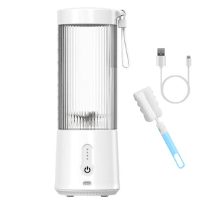 450ML/15.2OZ Portable Fruit Blender with 6 Blades Rechargeable Juice Cup for Shakes Smoothies Juice Personal Mini Fruit Mixer for Outdoor Gym Office