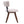 Modern Upholstered Dining Chairs with Curved Back