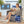 Swivel Outdoor Chairs Set of 2, with Glass-Top Side Table, 3 Pieces