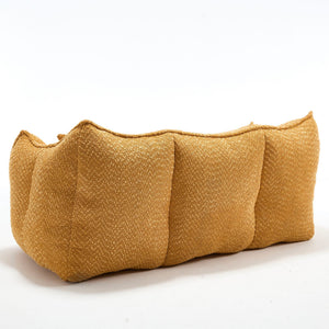 Comfortable Dual Beanbag Chair With High Resilience Foam Core For 2 People