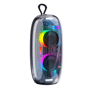 KP-825 Best-Selling Bluetooth Speaker Cool RGB Ambient Lighting Portable Outdoor Handle Waterproof Compact Desktop Speaker