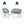 Nusa Outdoor Patio Wicker 3-Piece Chat Set