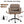 Criss Cross Swivel Desk Chair With Adjustable Armrests & Wheels For Home Office