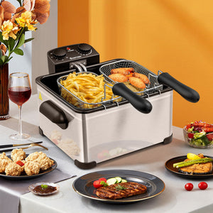 5.3QT Triple Basket Deep Fryer