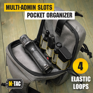 M-Tac Tactical Bag Shoulder Chest Pack with Sling & Loop Panel