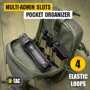 M-Tac Tactical Bag Shoulder Chest Pack with Sling & Loop Panel