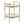 Rhonda - Contemporary / Glam Side Table - Gold / Clear
