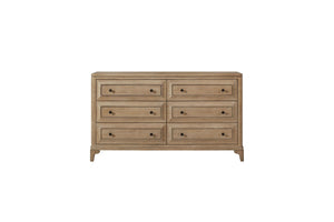 Queen Canopy Bedroom Set With A 2 Drawer Nightstand A Dresser With Poster Mirror And A Door Chest - Sand
