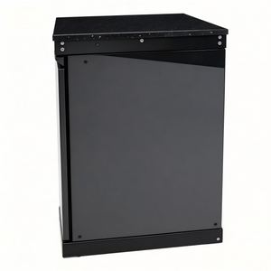 Black Single-door Storage Locker Outdoor Kitchen Islands