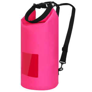 Floating Waterproof Dry Bag Floating Dry Sacks with Observable Window 10L Roll Top Lightweight Dry Storage Bag for Kayaking Rafting Boating Swimming C